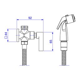 Ducha Higiênica Deca Soul 1984.bl38.act.mt com Registro e Derivação Black Matte - 4