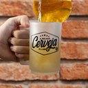 Ver imagem 3 de Caneca de Vidro 320ml Jateado - a Melhor Cerveja