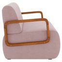 Ver imagem 6 de Poltrona Decorativa Orgânica para Sala Kit 2 Belarus K04 Veludo Rosê - Mpozenato