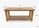 Ver imagem 2 de Mesa para Lavabo Padrão Mogno Desmontável