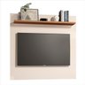 Painel para Tv 32'' Dubai Off White Freijó Prateleira Flex Dwr - 3