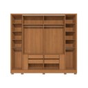 Ver imagem 4 de Guarda-Roupa 6 Portas e 4 Gavetas com Espelhos e Pés Dormitorio Open Marrom/Canela