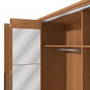 Ver imagem 6 de Guarda-Roupa 6 Portas e 4 Gavetas com Espelhos e Pés Dormitorio Open Marrom/Canela