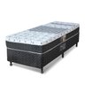 Cama Box + Colchão Solteiro Castor Molas Bonnel Class One Face Preto e Branco 88 - 1