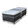 Cama Box + Colchão Solteiro Castor Molas Bonnel Class One Face Preto e Branco 88 - 4