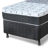 Cama Box + Colchão Solteiro Castor Molas Bonnel Class One Face Preto e Branco 88 - 2
