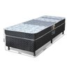 Cama Box + Colchão Solteiro Castor Molas Bonnel Class Slim One Face Preto e Branco 78 - 4