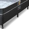 Cama Box + Colchão Solteiro Castor Molas Bonnel Class Slim One Face Preto e Branco 78 - 3