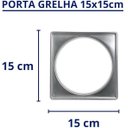 Ver imagem 3 de Porta Grelha 15x15 Inox 304 - Hidroflvx