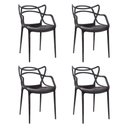 Ver imagem 1 de Kit 4 Cadeiras Allegra Polipropileno: Design Moderno para Sala de Jantar e Varanda