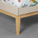 Ver imagem 5 de Kit Quarto Infantil com Pés Square Natural - Cômoda Elfe 4 Gavetas e 1 Porta + Guarda-Roupa Elfe + B