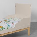 Ver imagem 4 de Kit Quarto Infantil com Pés Square Natural - Cômoda Elfe 4 Gavetas e 1 Porta + Guarda-Roupa Elfe + B