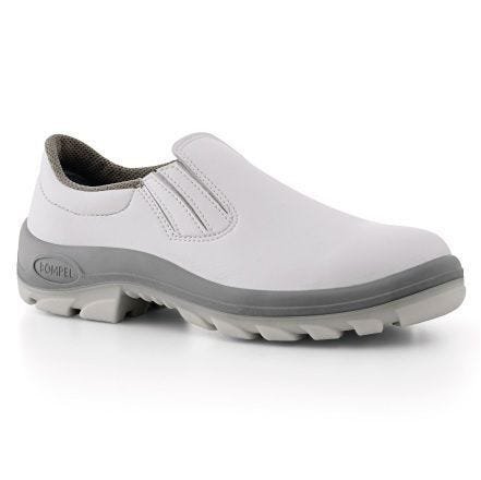 Sapato de Segurança Microfibra Branco Bico Pvc Bompel - 41 | MadeiraMadeira