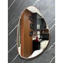 Ver imagem 4 de Espelho Decorativo Orgânico Grande 51x80cm Moldura de Couro:preto