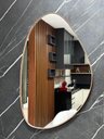 Ver imagem 4 de Espelho Decorativo Orgânico Grande 51x80cm Moldura de Couro:preto