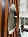 Ver imagem 6 de Espelho Decorativo Orgânico Grande 51x80cm Moldura de Couro:preto