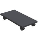 Ver imagem 7 de Kit 04 Suportes Para Cpu Com Rodízios Cyber L03 Preto - Lyam Decor
