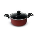 Ver imagem 2 de Conjunto Jogo De Panela Antiaderente 5 Peças Alumínio - Vermelho