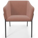 Ver imagem 3 de Kit 4 Cadeiras para Sala de Jantar Estar Living Olívia L02 Suede Rosê - Lyam Decor