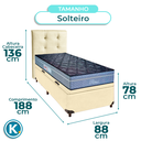 Ver imagem 3 de Cama + Bau Blindado e Colchão Molas Ensacadas Solteiro - Petrus Paropas + Cabeceira