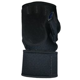 Luva de Musculação Offside Neoprene com Munhequeira:Preto/P - 1