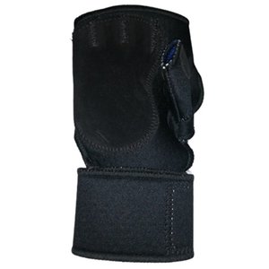 Luva de Musculação Offside Neoprene com Munhequeira:Preto/P