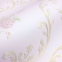 Ver imagem 6 de Papel de Parede Floral Adamascado Rosa Claro com Cola Inclusa