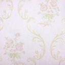 Ver imagem 1 de Papel de Parede Floral Adamascado Rosa Claro com Cola Inclusa
