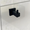 Ver imagem 7 de Kit Banheiro Quadrado Inox Acessórios 4 Peças Preto Fosco:preto Fosco