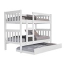 Ver mais imagens de Beliche com Cama Auxiliar e 3 Colchões para Quarto Pequeno Apartamento Organizado 100% Mdf