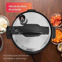 Panela de Pressão Elétrica Multifuncional Digital Hq 6l Inox Hq-y6di 220v - 6 Panela de Pressão Elétrica Multifuncional Digital Hq 6l Inox Hq-y6di 220v - 6