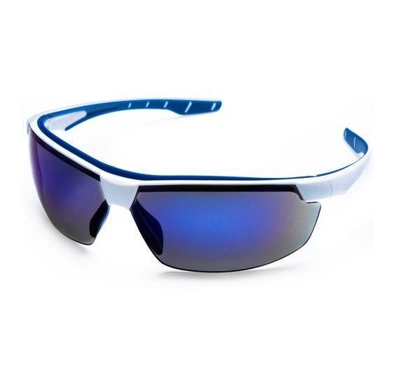 Óculos de Proteção Neon Azul Espelhado Steelflex