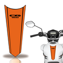 Ver imagem 1 de Adesivo Faixa Gravata Tanque Moto Cg 160 125 Titan Fan Teu Adesivo 160 Laranja