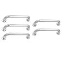 Ver imagem 1 de Alça de Apoio 30cm Barra Inox Kit 5 Unidades Idoso Acessibilidade Banheiro Box Cadeirante Deficiente