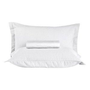 Kit Colcha Casal Piquet Teka 100% Algodão 2,20x2,40 3 Peças