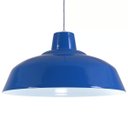 Ver imagem 3 de Pendente Retrô 34cm Luminária Lustre Alumínio Azul Royal - Rei Da Iluminação