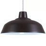 Pendente Retrô 34cm Luminária Lustre Alumínio Marrom Tabaco Textura - Rei Da Iluminação - 3