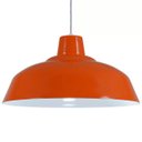 Ver imagem 3 de Pendente Retrô 34cm Luminária Lustre Alumínio Laranja - Rei Da Iluminação