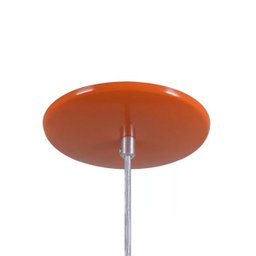 Pendente Retrô 34cm Luminária Lustre Alumínio Laranja - Rei Da Iluminação - 2