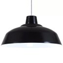 Ver imagem 3 de Pendente Retrô 34cm Luminária Lustre Alumínio Preto Fosco - Rei Da Iluminação