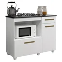 Ver imagem 3 de Balcão de Cozinha para Cooktop 2 Portas Violeta Kaiki Móveis