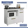 Balcão de Cozinha para Cooktop 2 Portas Violeta Kaiki Móveis - 6