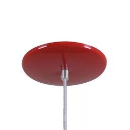 Pendente Retrô 34cm Luminária Lustre Alumínio Vermelho - Rei Da Iluminação - 2