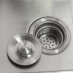 Valvula Pia Cozinha 4 1/2 Inox C Cesto Basket Removível Ralo - 1