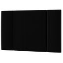 Ver imagem 3 de Cabeceira Estofada Cama Box Solteiro com Led Moderna 90 Cm:veludo Preto