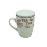 Caneca de Porcelana com Infusor e Tampa Vintage Letters 350 ml Verde Bon Gourmet - 1