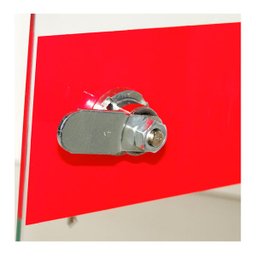 Caixa Farmacinha com Porta de Vidro e Chave 30x16x46 em Madeira MDF - 8 Caixa Farmacinha com Porta de Vidro e Chave 30x16x46 em Madeira MDF - 8