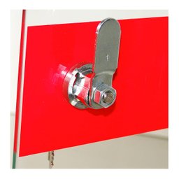 Caixa Farmacinha com Porta de Vidro e Chave 30x16x46 em Madeira MDF - 4 Caixa Farmacinha com Porta de Vidro e Chave 30x16x46 em Madeira MDF - 4