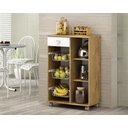 Ver imagem 4 de Fruteira Natasha Castanho Branco 1 Gaveta e 1 Porta