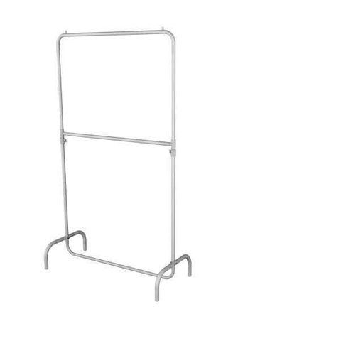 Arara para Roupas, Cabideiro com 2 Niveis 1,00m Branco
